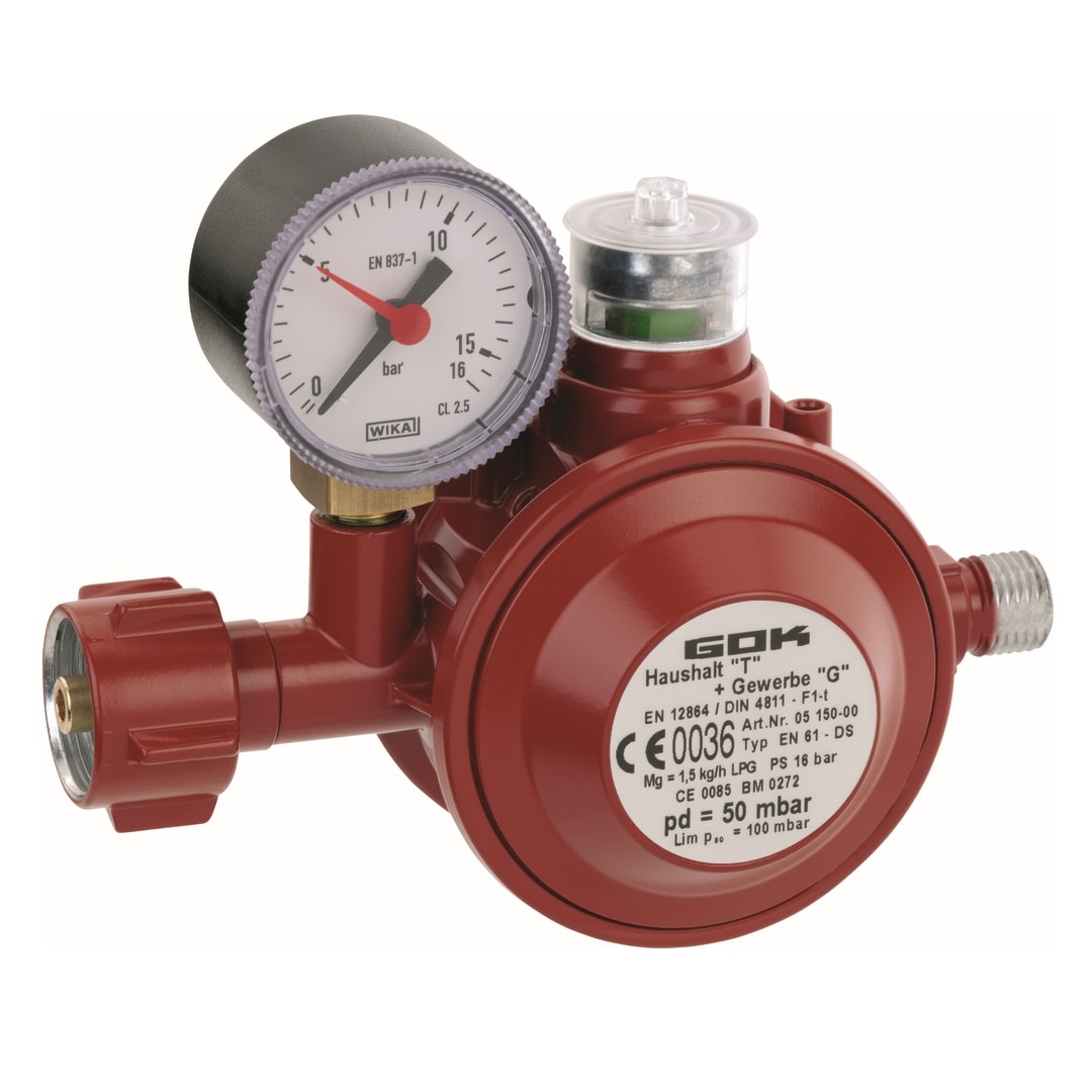 Reduktor 1,5 kg/h 50 mb KLF x 1/4 LH-KN TAE z man.